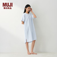 無印良品 MUJI 女式 凉感天竺编织短袖家居睡裙 FD43CC6S