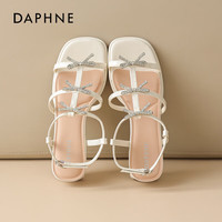  DAPHNE/达芙妮 不累脚 女士凉鞋 米色 37