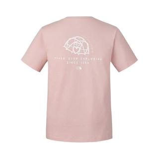 THE NORTH FACE/北面 都市经典系列短袖T恤女 柔雾粉 L