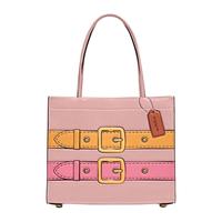 COACH 蔻驰 carry系列 女士错视画印花CASHIN托特包 C9814 浅胭脂粉色混合色