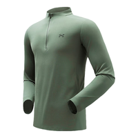 UNDER ARMOUR/安德玛 长袖防晒T恤 UPF50抗紫外线凉感 户外打底衫 铅灰绿 XL