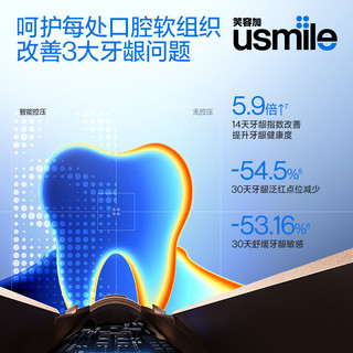 usmile笑容加 C50 微气泡爆破牙菌斑 冲牙器 香槟金