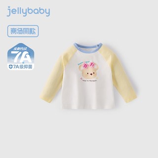jellybaby/杰里贝比 女童圆领长袖T恤 小熊印花 100-130cm