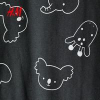H&M 儿童连体睡衣 深灰色/动物 110cm 110/56(3-4Y)
