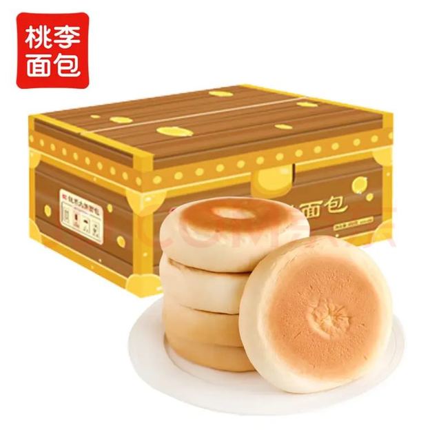 桃李 钱币大饼 豆沙馅老式面包 85g*10袋