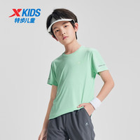 XTEP/特步 儿童短袖T恤 青瓷色 150cm 纯棉速干透气