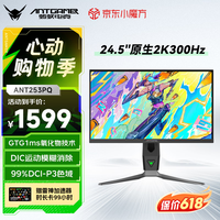 蚂蚁电竞 ANT253PQ 24.5英寸 IPS G-sync FreeSync 显示器（2560×1440、300Hz、99% DCI-P3、HDR400）