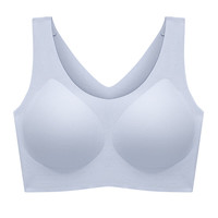 Glambody MAGIC NATURAL LINE 云朵无痕内衣女士无尺码bra一片式胸罩大胸显小固定杯文胸682368 水雾蓝 均码 （适合 85-130斤）