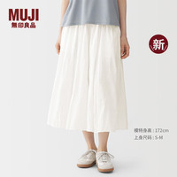 無印良品 MUJI 女式 不规则杨柳织轻便裙裤 BE20RA6S
