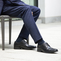 Clarks 泰顿系列男士德比鞋布洛克正装商务舒适皮鞋男 黑色 261103098 Tilden Cap 40