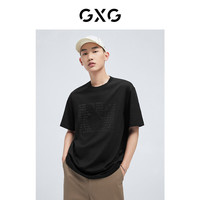 GXG 男装 潮流休闲简约圆领短袖T恤