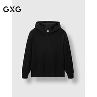 GXG 男装 商场同款连帽半开襟卫衣