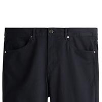 H&M 男士休闲裤 斜纹棉布 英伦风合身长裤 海军蓝 32码