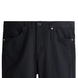 H&M 男士休闲裤 斜纹棉布 英伦风合身长裤 海军蓝 32码