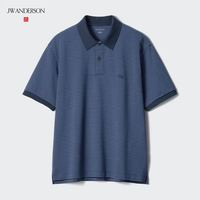 优衣库 合作款男装女装快干POLO衫短袖条纹T恤休闲477678