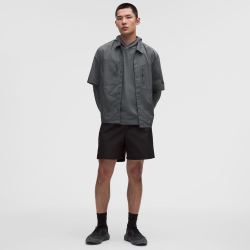 lululemon 丨男士运动长袖连帽衫 防晒 LM3GCBS 玛瑙灰 M