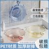 贝得力 加厚透明洗脸盆2个装3初生新生婴儿童用品宝宝小盆子家用大号盆子