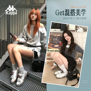 Kappa/卡帕 芭蕾德训鞋 女款 银色 38码 女士休闲鞋