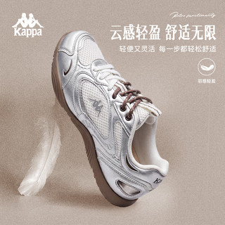 Kappa/卡帕 芭蕾德训鞋 女款 银色 38码 女士休闲鞋