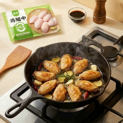 24.94元/斤！好品质翅中：圣农 鸡翅中 500g
