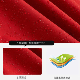 JEEP SPIRIT 吉普三合一冲锋衣男士夹克 防风防水登山外套 粉色 S