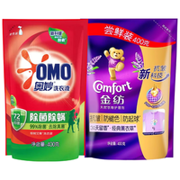 OMO/奥妙 去渍去污长效抑菌洗衣液 400g+柔顺剂400g
