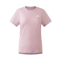北面(The North Face)速干短袖女Flex轻薄T恤修身户外越野跑步|8DFJ 0SO/晶瑰粉