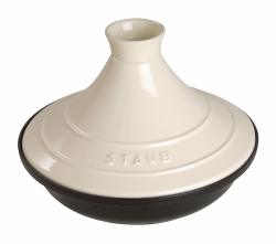Staub 珐宝 珐琅铸铁锅 焗烤塔吉锅 20cm 牛奶白