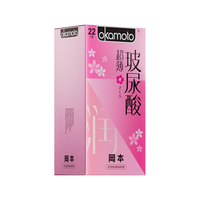 冈本 超薄玻尿酸樱花款套 22片