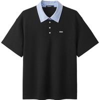 gxgjeans 拼接设计 男士Polo衫