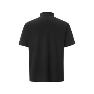 比音勒芬 绅领T 防晒吸湿速干 黑色 3XL 男士POLO衫