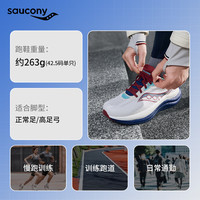 saucony TRIUMPH胜利23 缓震回弹跑步鞋 米白兰 43