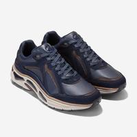COLE HAAN 男士休闲鞋牛皮革英伦复古运动鞋男春秋季舒适减震透气休闲跑步鞋