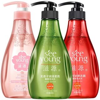 滋源 保湿+柔顺+去屑洗发水 400ml*3瓶