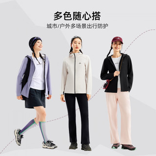 Pioneer Camp/拓路者 海豚软壳衣 女款防风保暖收腰夹克 黑色 S