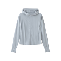 無印良品 MUJI 防紫外线 女士连帽衫 浅紫色