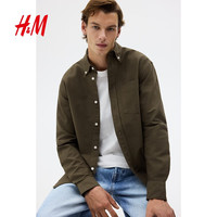 H&M 牛津纺 男士衬衫