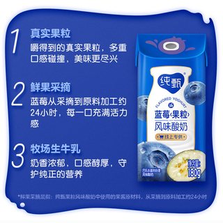 纯甄 蓝莓果粒风味酸奶
