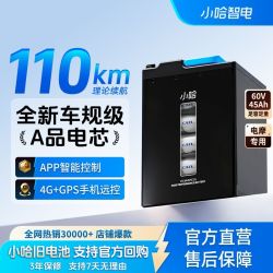 小哈 6445透明窗款电动车锂电池60V45AH