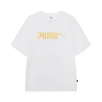 PUMA 695663 运动休闲圆领短袖T恤 白色 2XL