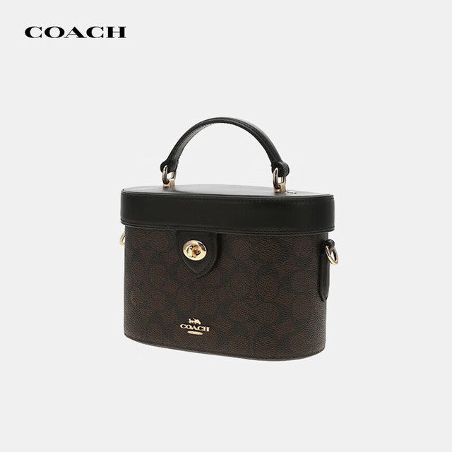 COACH 【520礼物】KAY经典盒子包手拎斜挎女包CBQ35520