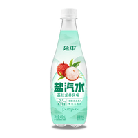 延中 荔枝龙井风味盐汽水410ml*12瓶/箱