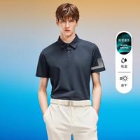 J.Lindeberg 金·林德伯格 夏季男简约吸湿速干商务翻领T恤POLO衫