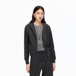 VERO MODA 卫衣春季含棉连帽拉链百搭显瘦开衫专柜同款松弛感