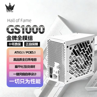 百亿补贴：影驰 HOF名人堂 GS1000金牌全模组ATX3.1白色电脑主机电源 1000w