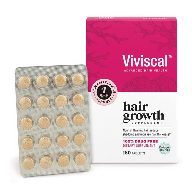 Viviscal 女性增发胶原蛋白营养片 头发营养片生物素 180片