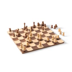 umbra 国际象棋套装 枫木胡桃木棋盘 摇摆防滑设计 5岁+策略桌游