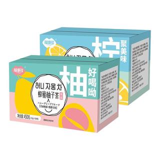 FUSIDO 福事多 蜂蜜百香果茶450g泡水冲饮盒装水果茶冲泡百香果柚子果酱