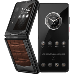 VERTU FLIP 琥珀棕鳄鱼皮 16GB 1TB 5G手机
