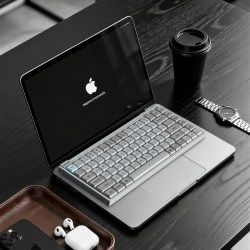 Keychron KJ9UA 三模矮轴机械键盘 烟雨灰 8K双模双色PBT键帽